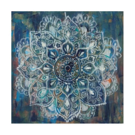 TRADEMARK FINE ART Danhui Nai 'Mandala In Blue Ii' Canvas Art, 24x24 WAP10757-C2424GG